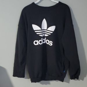 Adidas black crewneck sweater